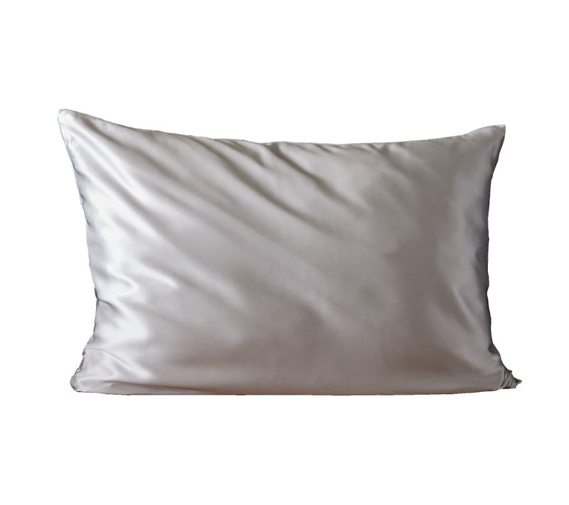 Taie D'oreiller 50x70 Cm Soie De Mûrier Silver