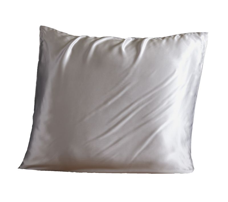 Taie D'oreiller 63x63 Cm Soie De Mûrier Silver