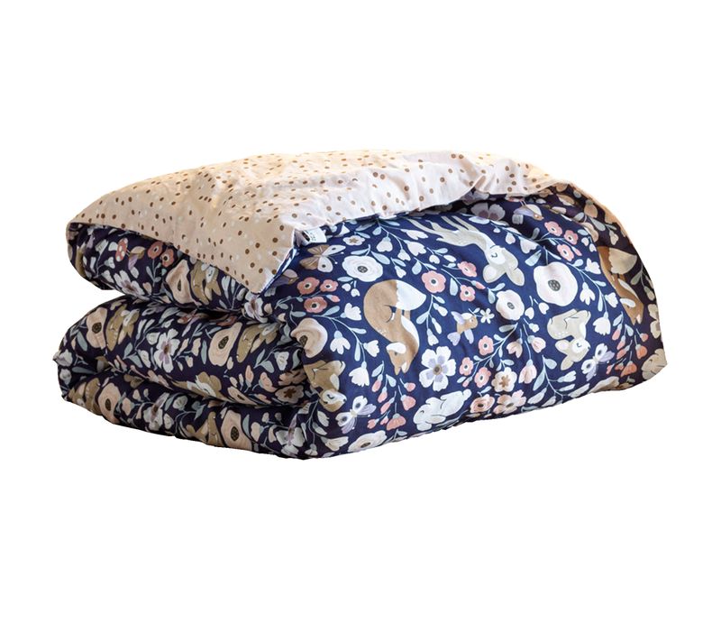 Couette Imprimée 200x200 Cm Coton Forêt Enchantée