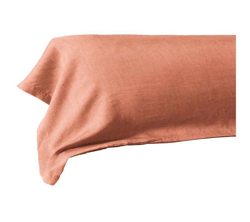 Taie De Traversin 43x185 Cm Lyocell Terracotta