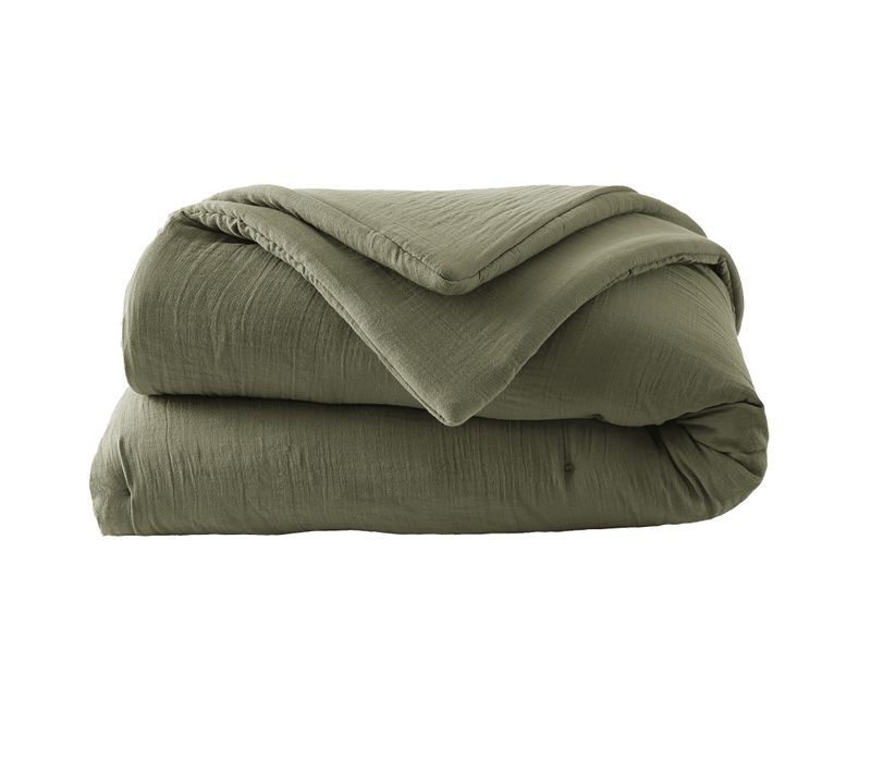 Edredon 180x240 Cm Gaze De Coton Romarin