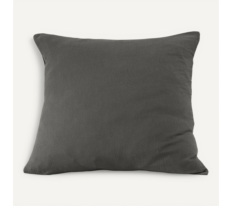 Taie D'oreiller 80x80 Cm Gaze De Coton Terra Granit