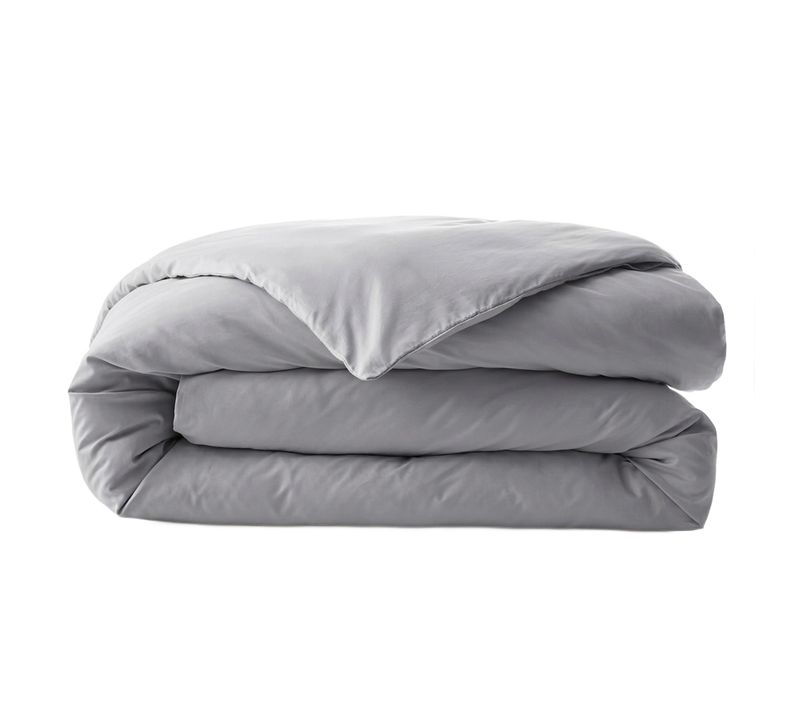 Housse De Couette 200x200 Cm Percale De Coton Galet