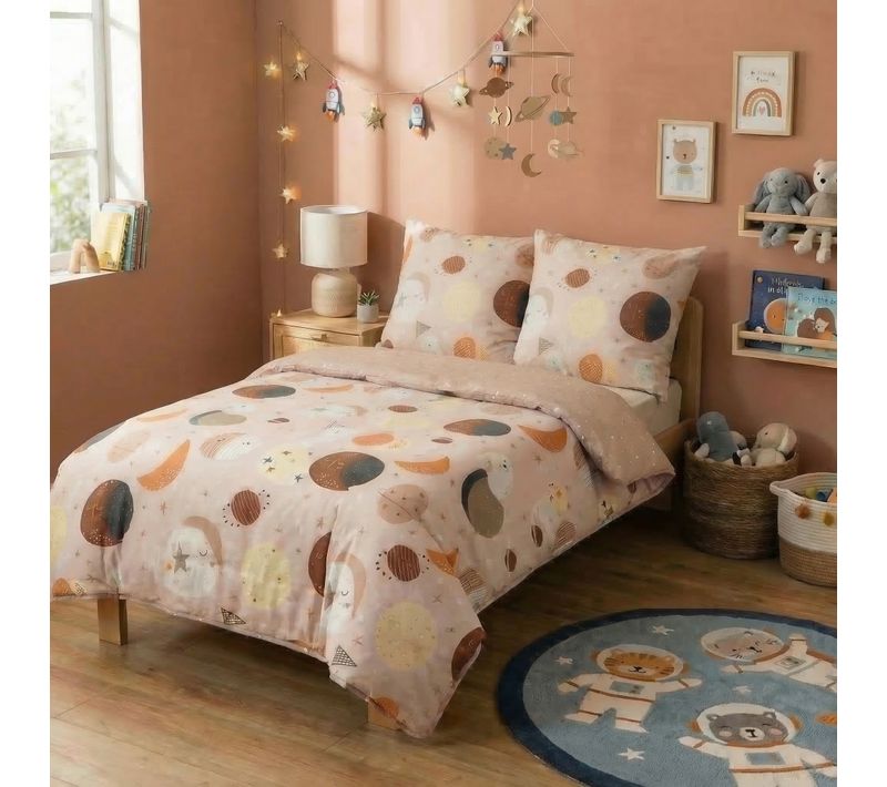 Parure De Lit Enfant 200x200 Cm Coton Celestine
