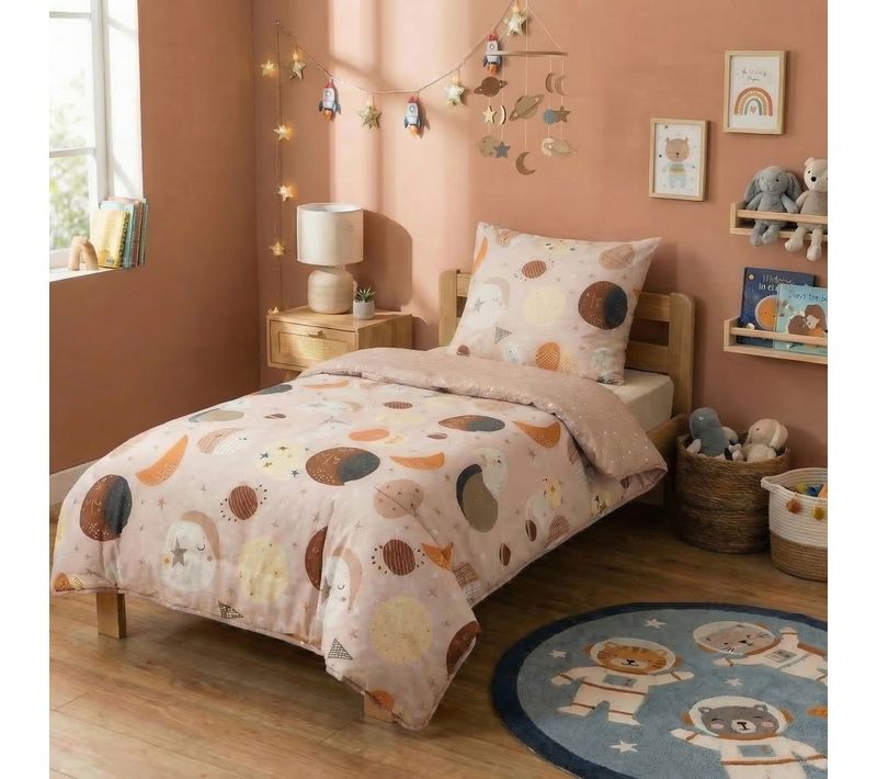 Parure De Lit Enfant 140x200 Cm Coton Celestine