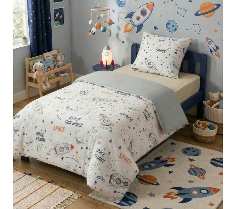 Parure De Lit Enfant 140x200 Cm Coton Stella