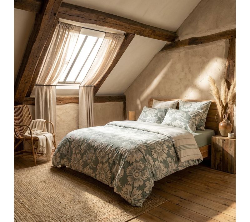 Housse De Couette 200x200 Cm Coton Tamara