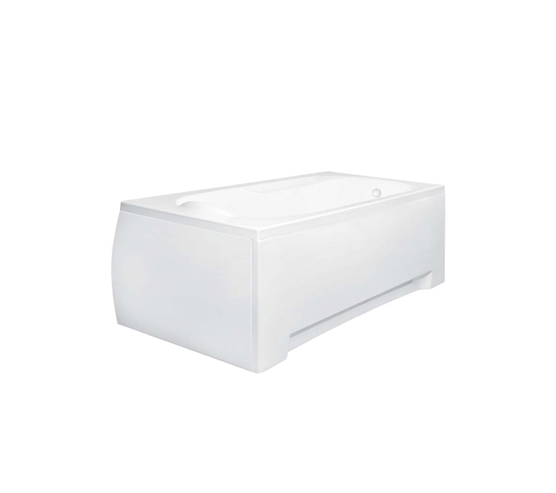 Baignoire Rectangulaire - 170 X 70 Cm - Avec Habillage - Pieds - Vidage Chrome - Bona