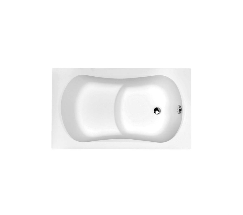 Baignoire Rectangulaire - 120 X 70 Cm - Habillage - Pieds - Poignées - Vidage - Aria Rehab