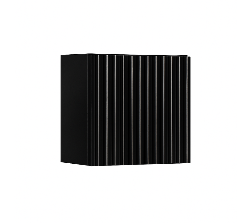 Caisson Meuble Haut De Salle De Bain - 30x30 Cm - Noir Mat - Volta