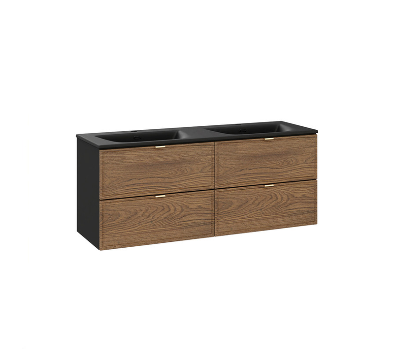 Ensemble De Meubles Sous Vasque - 120 Cm - Avec Plan - Vasque - Mörk