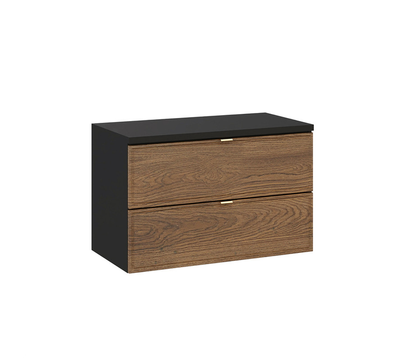 Ensemble De Meubles Sous Vasque - 80 Cm - Avec Plan - Mörk