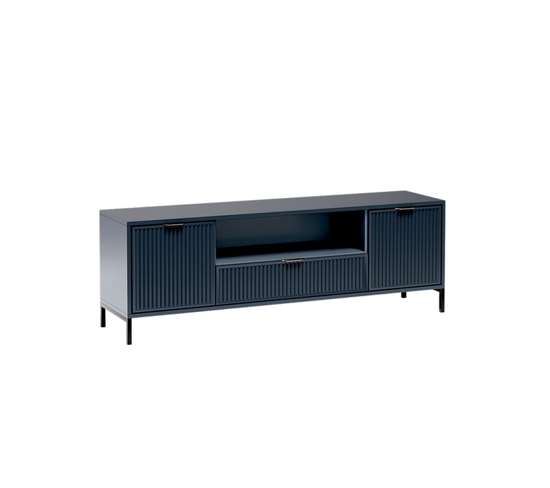 Meuble TV - L.165 X H.55 X P.40 Cm - Indigo - Denia