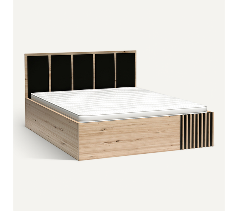 Lit - L.147 x H.100 x P.207 cm - Couchage 140 x 200 cm - KAVI