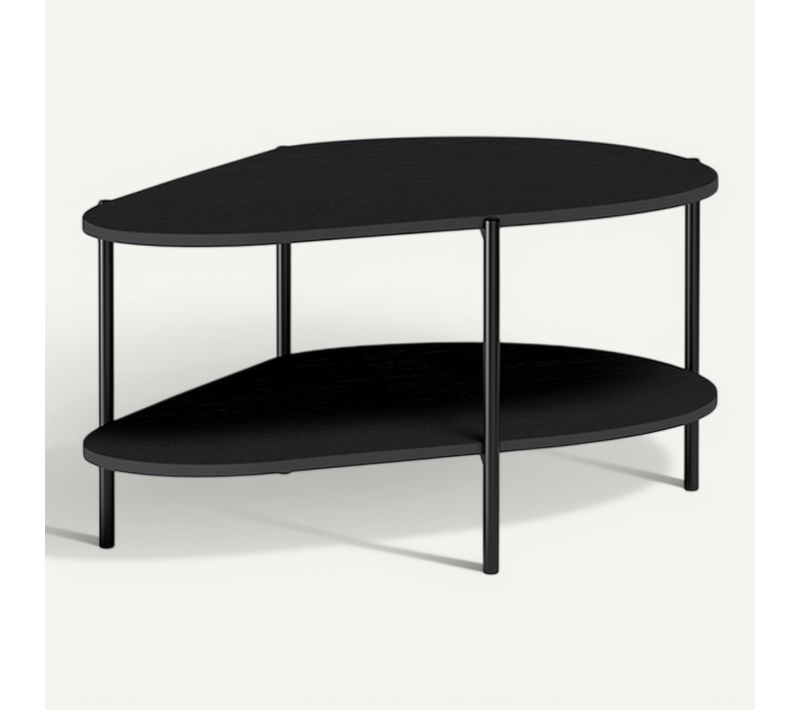 Table Basse - L.90 X H.45 X P.65 Cm - Amari - Noir