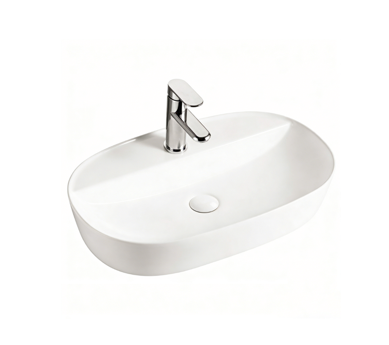 Vasque à Poser Ovale – 61 X 40 Cm – Blanc – Noxa
