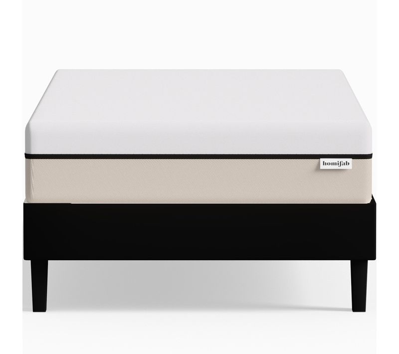 Ensemble Sommier 90x190 Tissu Noir + Matelas Hybride à Ressorts Ensachés Accueil Mémoire De Forme
