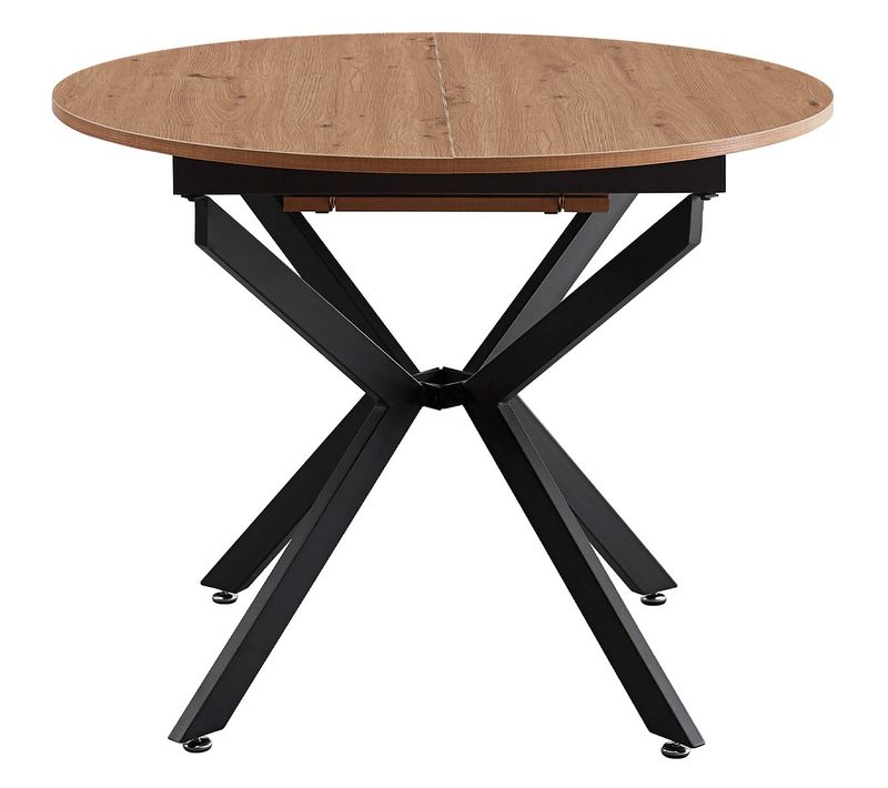 Table à Manger Extensible Effet Bois 4/6 Personnes 100/140 Cm - Marius