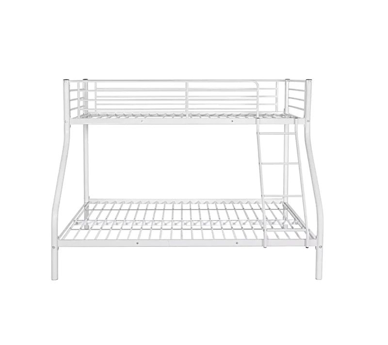 Lit Superposé 3 Places 2+1 Métal Costo Sommier Inclus Blanc