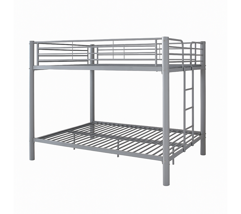 Lit Superposé 4 Places 2+2 Colosse 140x190 Cm Sommier Inclus Gris