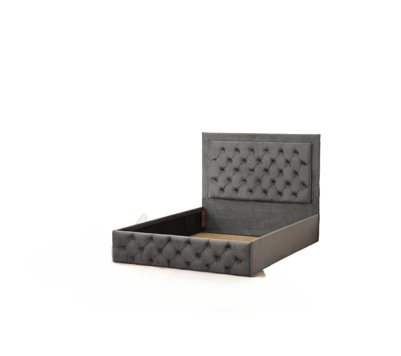 Cadre De Lit Roma Velours 140x190cm