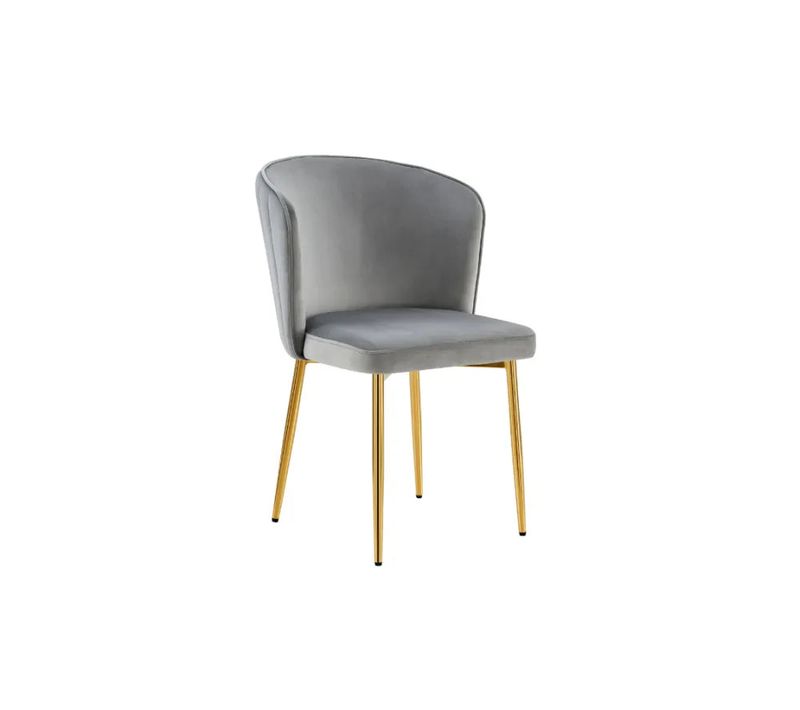 Lot De Chaises Moderne Diana Gold Velours