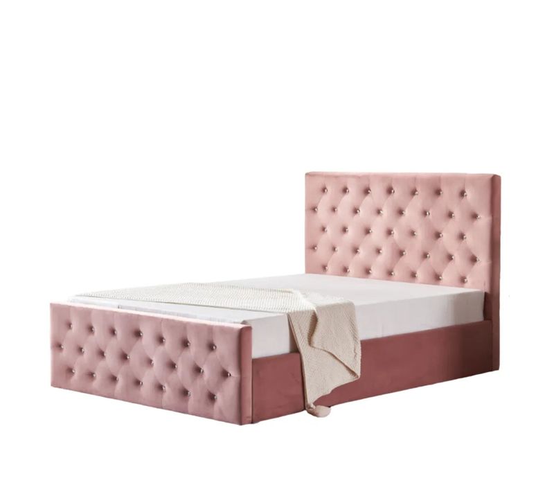 Lit Coffre 2 Places 160x200 Cm Victoria Velours