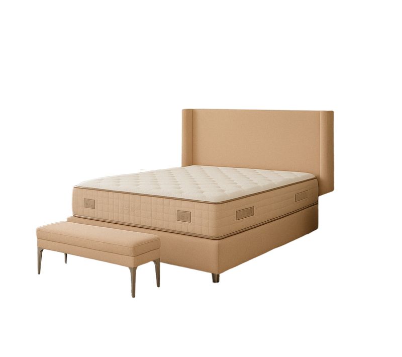 Lit Coffre Coco – Velours – 160x200 Cm Avec Planche En Bois