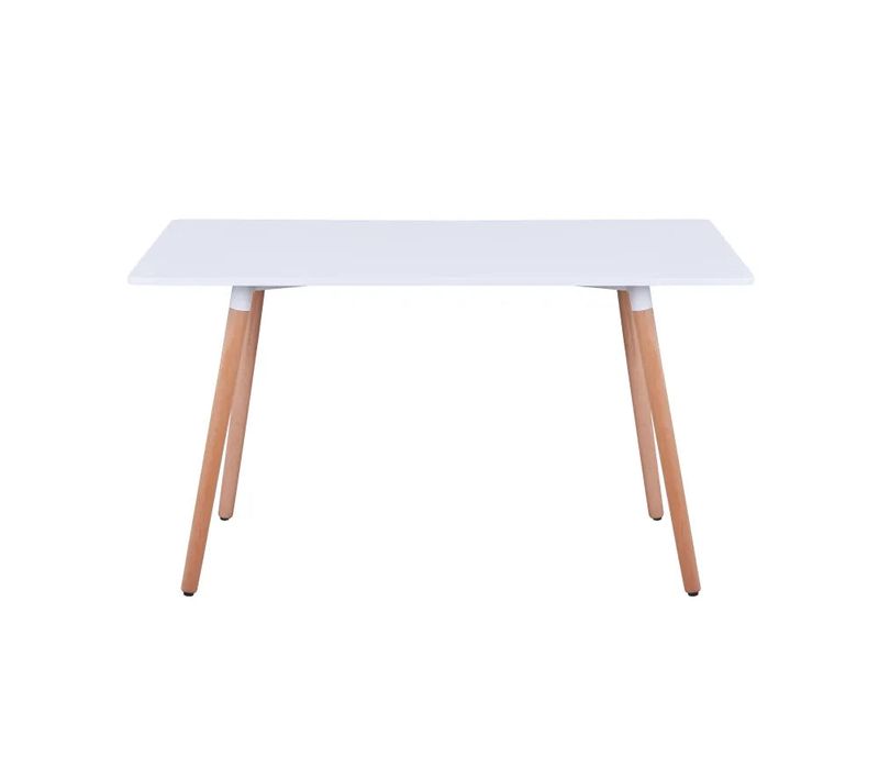 Table à Manger Scandinave Blanche En Bois