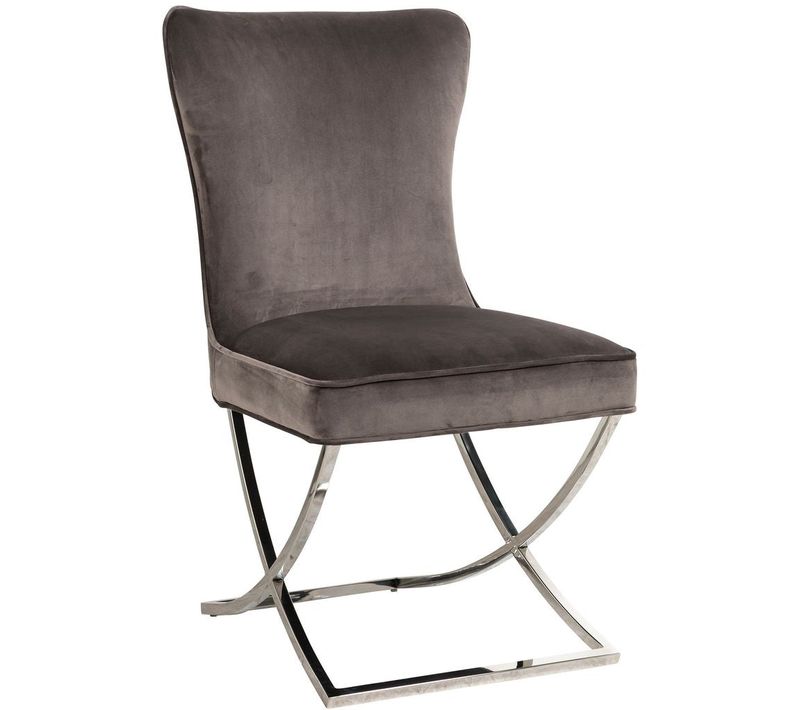 Lot De 2 Chaises Gabrielle Capitonnée Velours