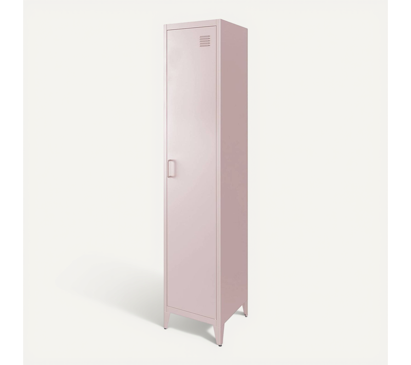 Armoire Chambre En Acier Rose. 4 Espaces De Rangement. Casier