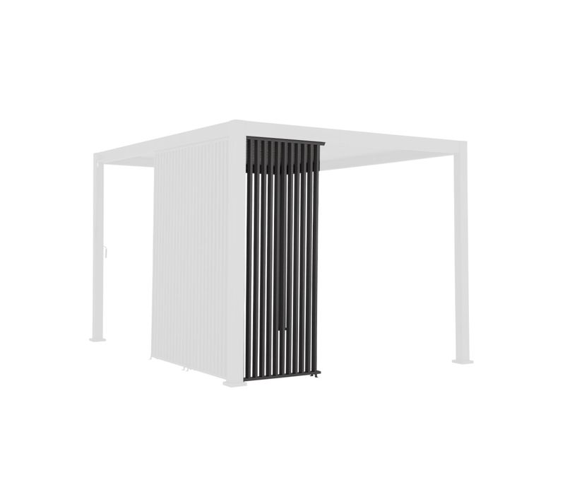 Triomphe Persienne Verticale Pour Pergola 3m. Aluminium. Panneau Brise Vue. Anthracite