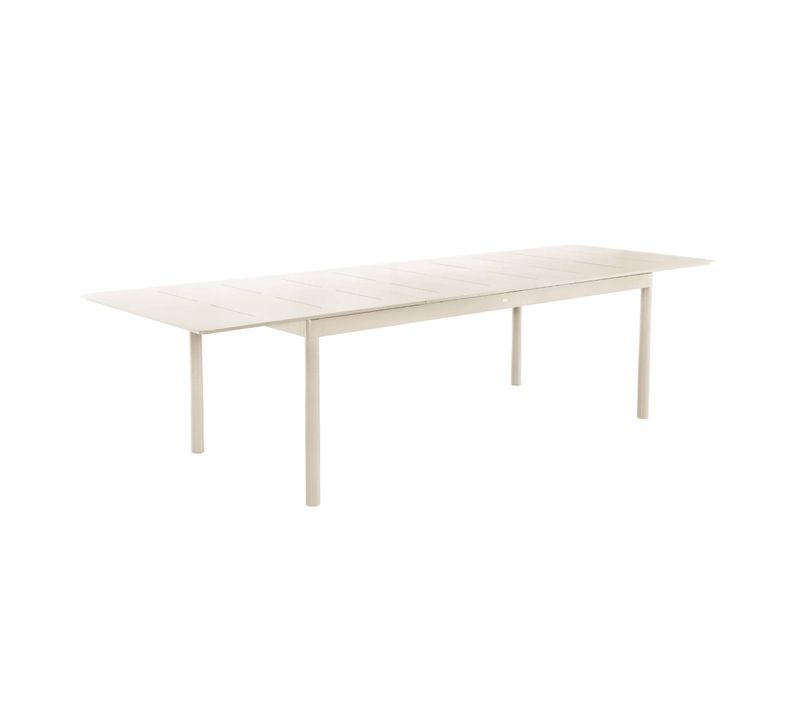 Table De Jardin Charleston Extensible Aluminium Beige. 8 Places. 210/300 X 100 X 75.5 Cm