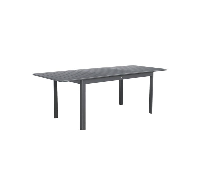 Table De Jardin Anthracite Seattle Extensible Aluminium. 6 Places. 155 / 218.5 X 89 X 75 Cm