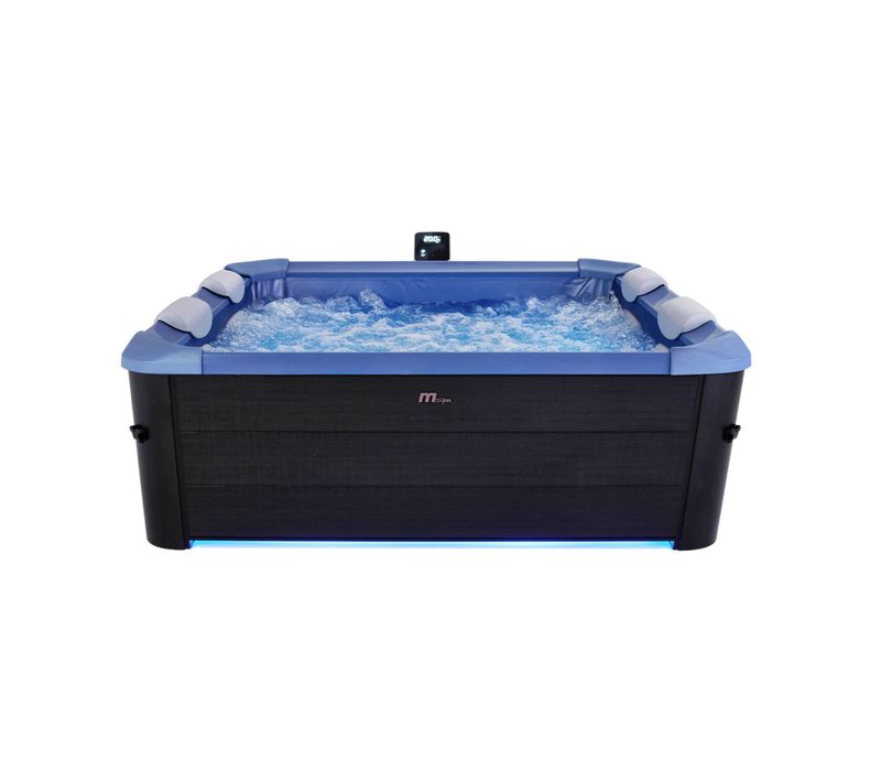 Spa Rigide 6 Places Hydromassages. 4 Coussins + Bâche Incluse. Oslo Sapphire. L 160 X P 160 X H 65