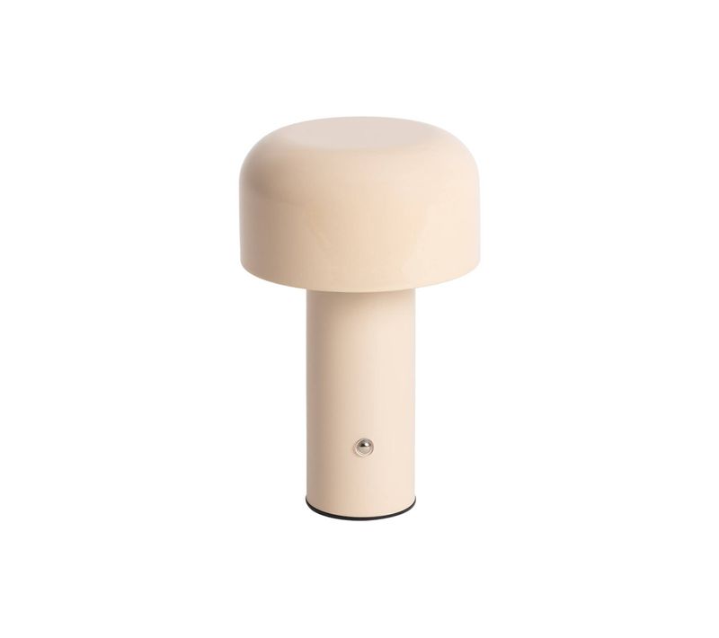 Lampe à Poser LED  Sans Fil Rechargeable Victor Beige D. 13cm