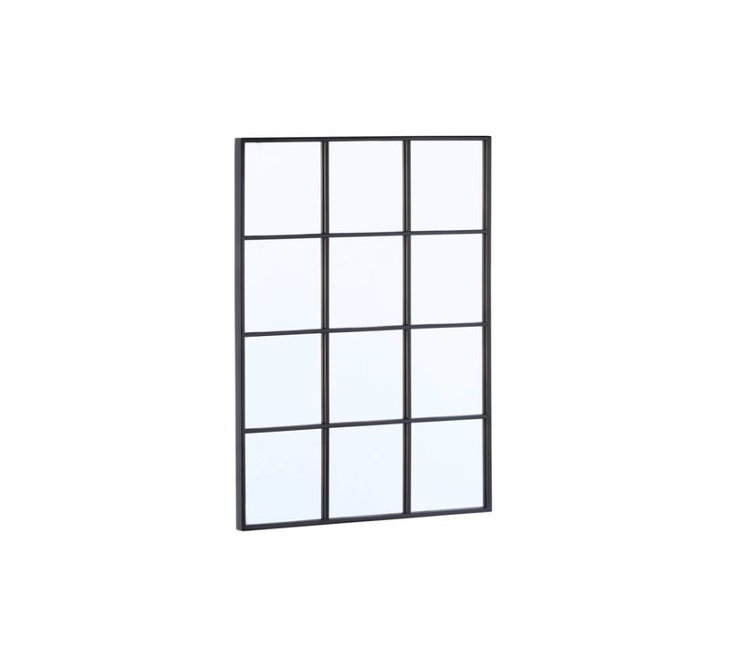 Miroir Rectangulaire Industriel Acier Noir - 60 X 80 X 2.5 Cm - Terry