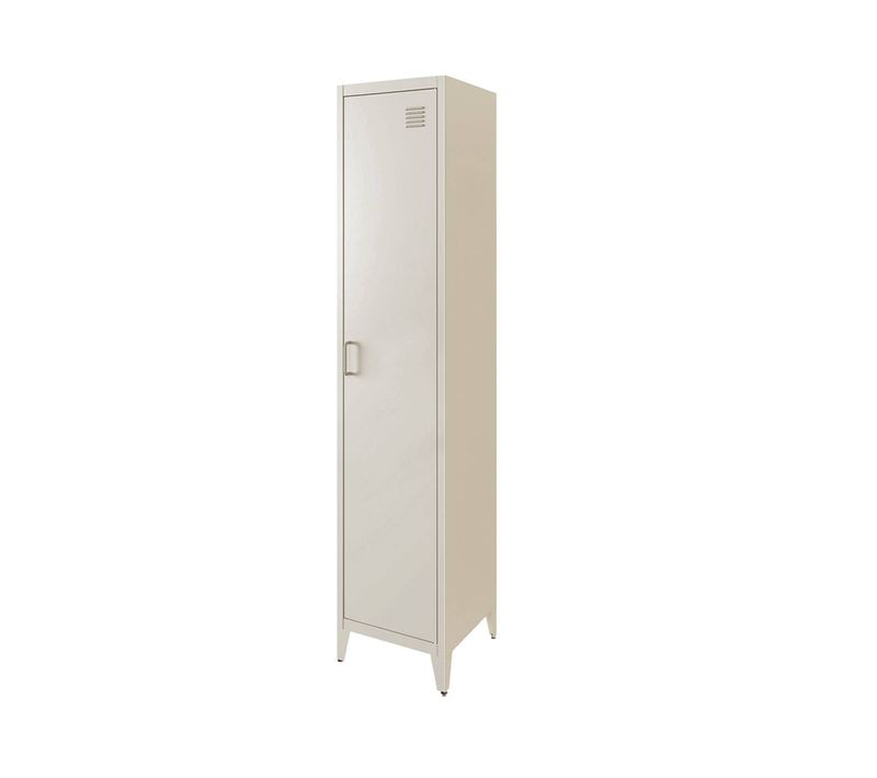 Armoire Chambre En Acier Beige 4 Espaces De Rangement. Casier