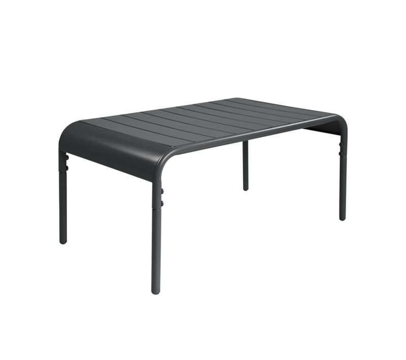 Table Basse De Jardin Rectangulaire Acier 90cm Anthracite - Amélia