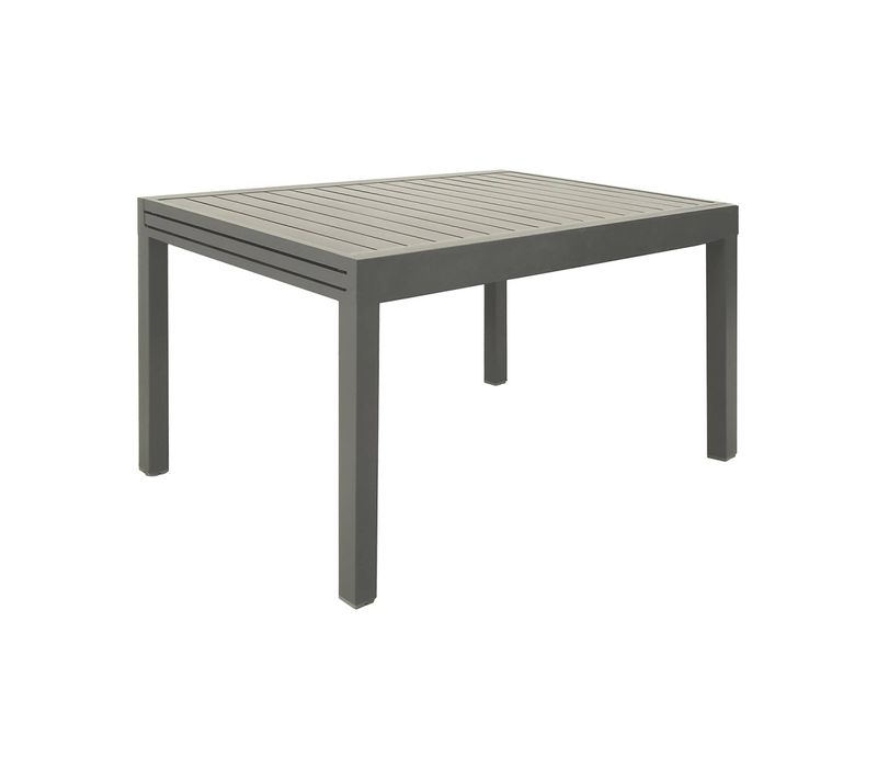 Table De Jardin Extensible Aluminium Kaki. 8 Places. 135 / 270 X 90 X 75 Cm