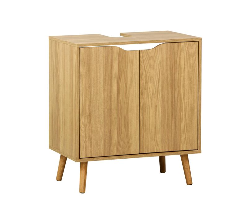 Meuble Sous Lavabo Vintage Décor Bois Frêne 65 X 40 X H 70 Cm - Nepal