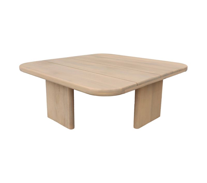 Table Basse De Jardin Carrée Bois D'acacia Naturel 70cm - Kaina