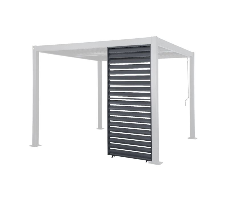 Persienne 100cm Pour Pergola Bioclimatique Aluminium Anthracite Palace
