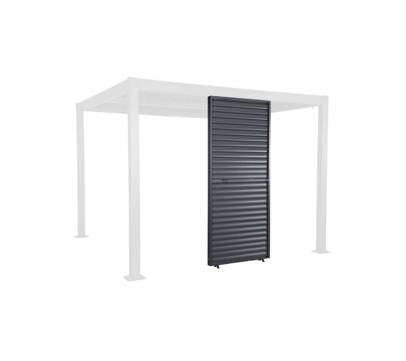 Persienne à Lames Orientables 100cm Pour Pergola Bioclimatique Aluminium Anthracite Palace