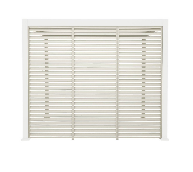Lot De 3 Persiennes Beige 100cm Pour Pergola Bioclimatique aluminium 3x3m V2 4x3m 6x3m Triomphe