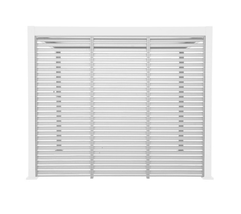 Lot De 3 Persiennes Blanc 100cm Pour Pergola Bioclimatique aluminium 3x3m V2 4x3m 6x3m Triomphe