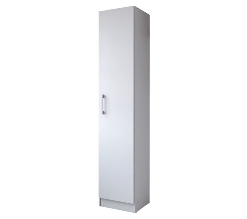 Armoire De Buanderie Et Cellier Blanche 5 Niches L 35 H 170 P 31,8 Cm