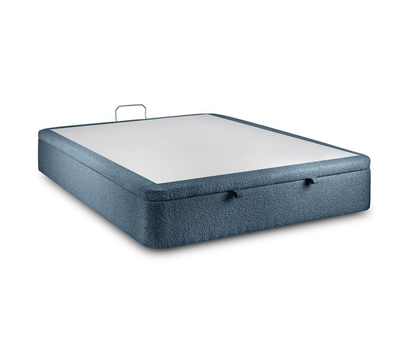 Sommier Coffre Bouclette Bleu 140x200 H39cm