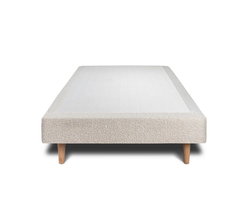 Sommier Tapissier Bouclette Beige 90x200 H35cm