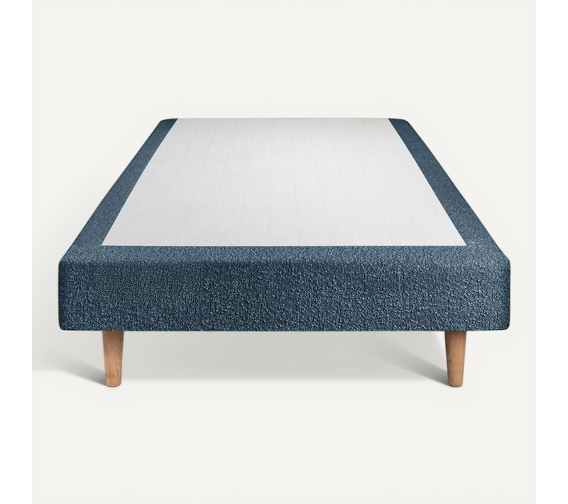 Sommier Tapissier Bouclette Bleu 90x190 H35cm